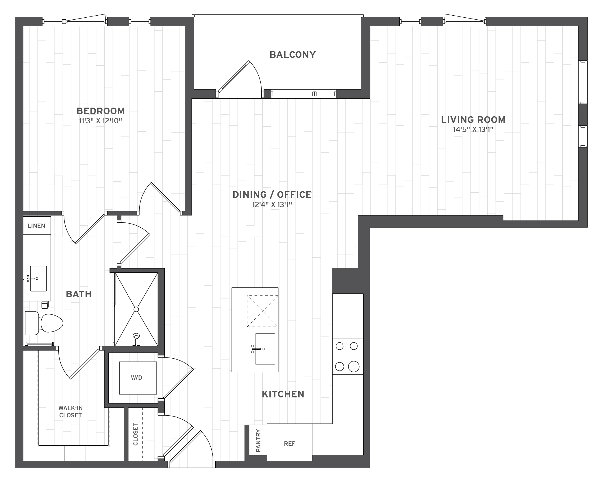 Floor Plan Image of Apartment Apt A-228